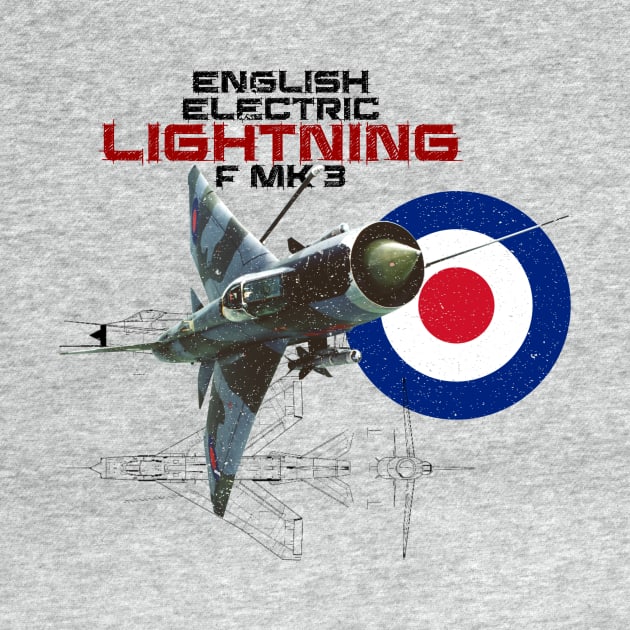 British English Electric Lightning F Mk 3 (light) by NorthAngle